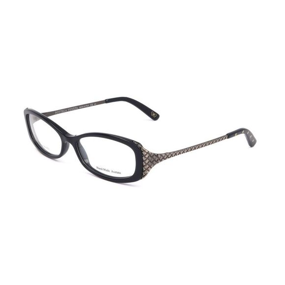 Bottega Veneta BV0039O Black Oval Eyeglasses Women Blue...